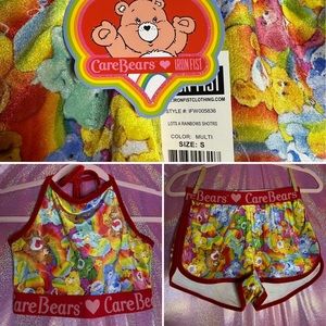 Iron Fist x Care Bears Lots Of Rainbows Shorts & Halter Top Outfit Set
